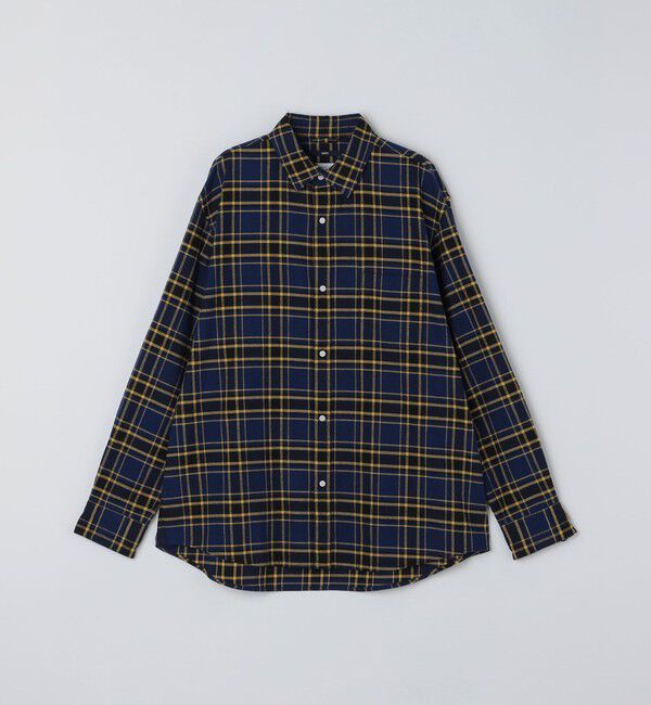 SHIPS「SHIPS: BEZ レギュラーカラー ネル チェック シャツ」|シャツ・ブラウス|