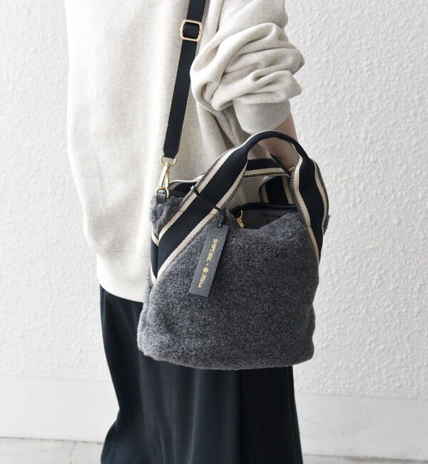 SHIPS any「《追加予約》【SHIPS any別注】Folna: 2WAY ライン リバーシブル ショルダー バッグ」|ショルダー・メッセンジャー|