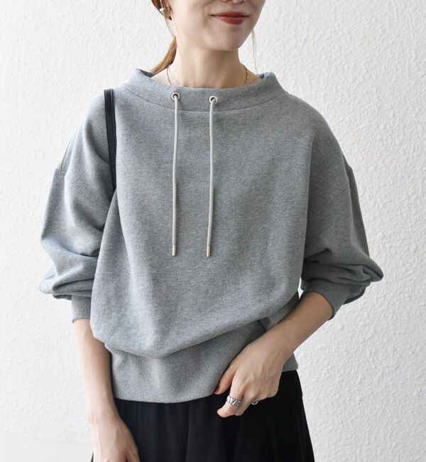 SHIPS any「《追加予約》SHIPS any:〈洗濯機可能〉USA コットン 裏起毛 ボトルネック プルオーバー」|スウェット・ジャージ|