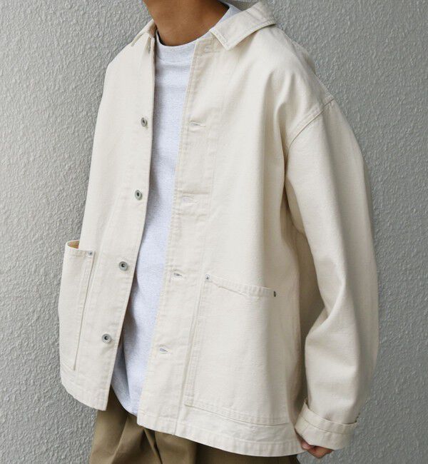 SHIPS any「SHIPS any: Cone Denim キャンバス デニム カバーオール (セットアップ対応)◇」|デニムジャケット|