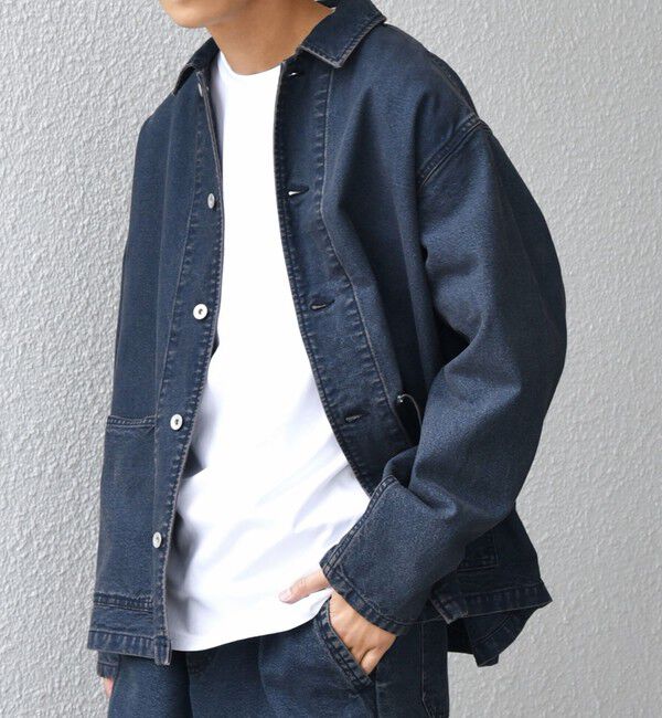SHIPS any「SHIPS any: Cone Denim キャンバス デニム カバーオール (セットアップ対応)◇」|デニムジャケット|