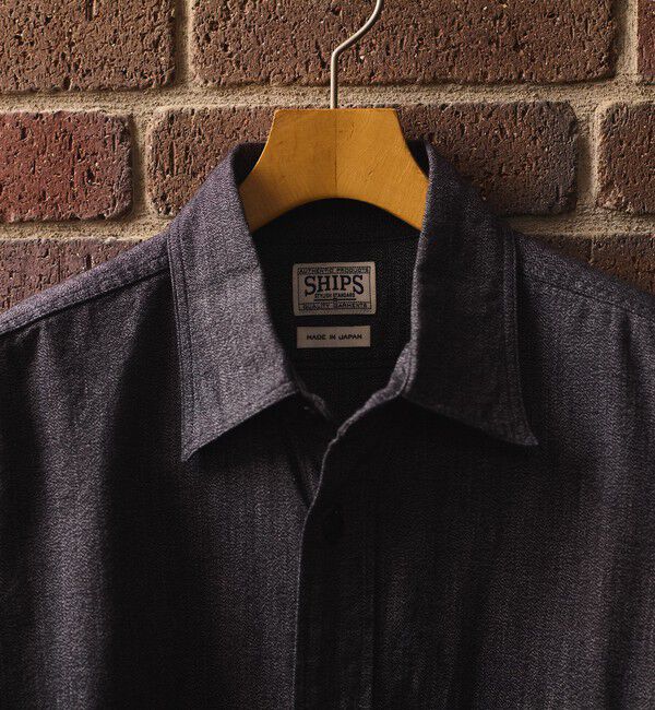 SHIPS「SHIPS: AUTHENTIC シャンブレー ワークシャツ」|シャツ・ブラウス|