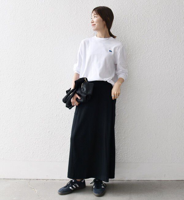 SHIPS any「【SHIPS any別注】LACOSTE:〈洗濯機可能〉ピケ クルーネック ロンT 25AW」|Tシャツ・カットソー|