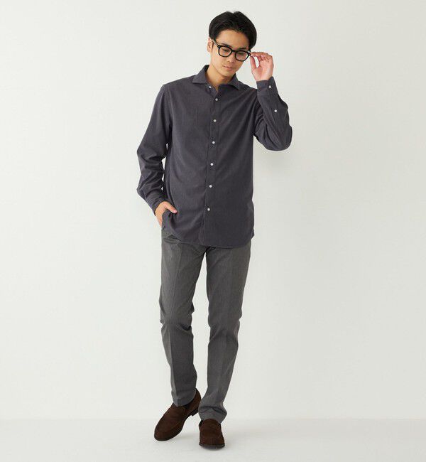 SHIPS Colors 「SHIPS Colors:〈洗濯機可能 〉ノーアイロン コーデュロイ ワイドカラー シャツ◇」|シャツ・ブラウス|