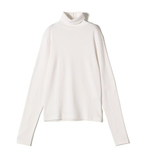 SHIPS for women「gicipi:タートルネック ロング スリーブ Tシャツ（PREZZEMOLO）」|Tシャツ・カットソー|ホワイト