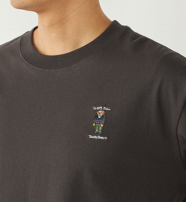 SHIPS Colors 「《一部追加予約》SHIPS Colors:TeddyBear(R) ワンポイント 刺繍 ロンT◆」|Tシャツ・カットソー|