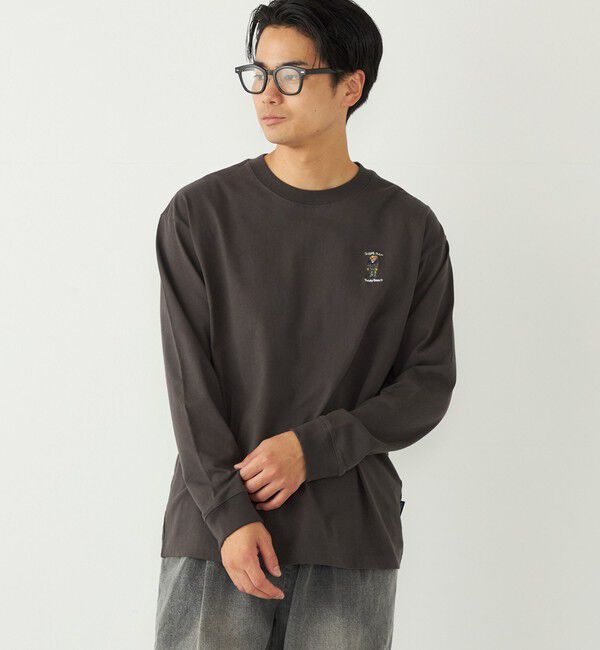 SHIPS Colors 「《一部追加予約》SHIPS Colors:TeddyBear(R) ワンポイント 刺繍 ロンT◆」|Tシャツ・カットソー|