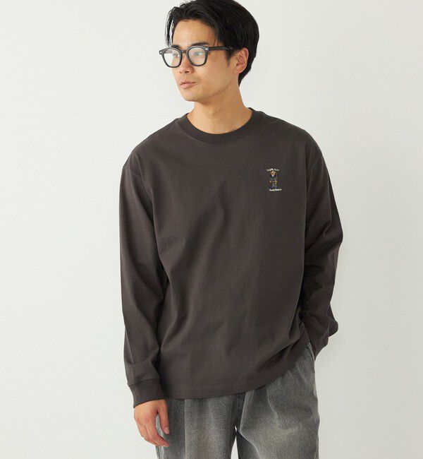 SHIPS Colors 「《一部追加予約》SHIPS Colors:TeddyBear(R) ワンポイント 刺繍 ロンT◆」|Tシャツ・カットソー|