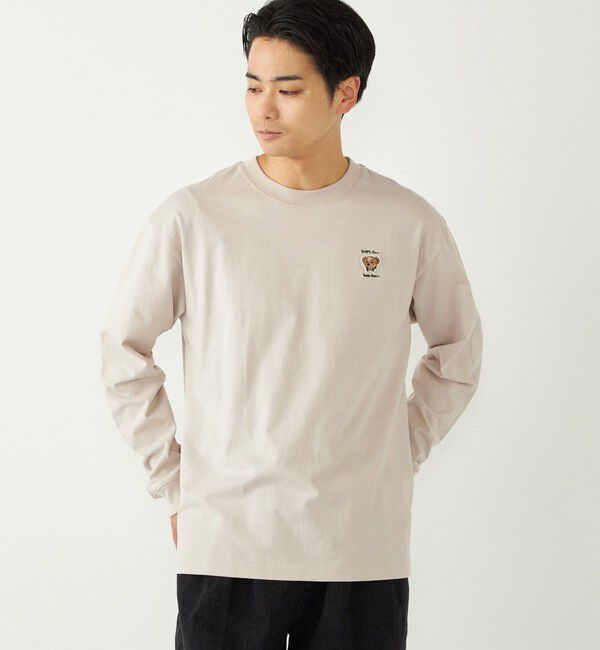 SHIPS Colors 「《一部追加予約》SHIPS Colors:TeddyBear(R) ワンポイント 刺繍 ロンT◆」|Tシャツ・カットソー|