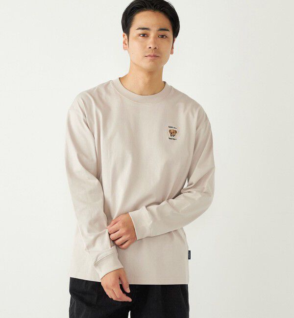 SHIPS Colors 「《一部追加予約》SHIPS Colors:TeddyBear(R) ワンポイント 刺繍 ロンT◆」|Tシャツ・カットソー|