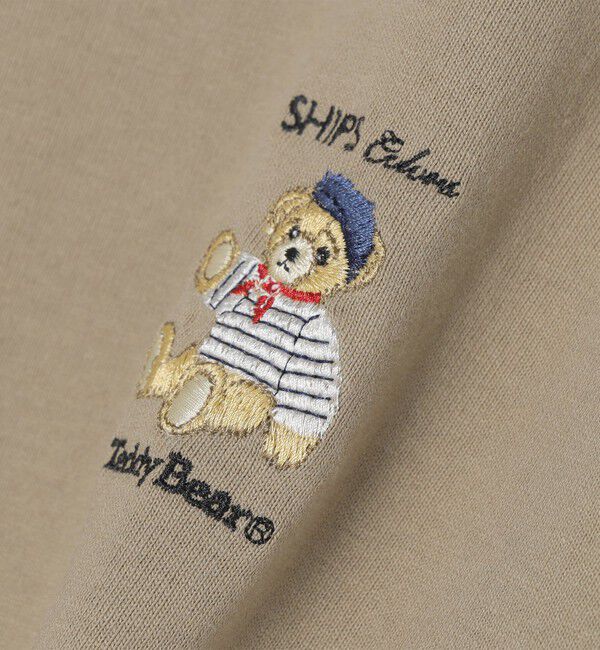 SHIPS Colors 「《一部追加予約》SHIPS Colors:TeddyBear(R) ワンポイント 刺繍 ロンT◆」|Tシャツ・カットソー|