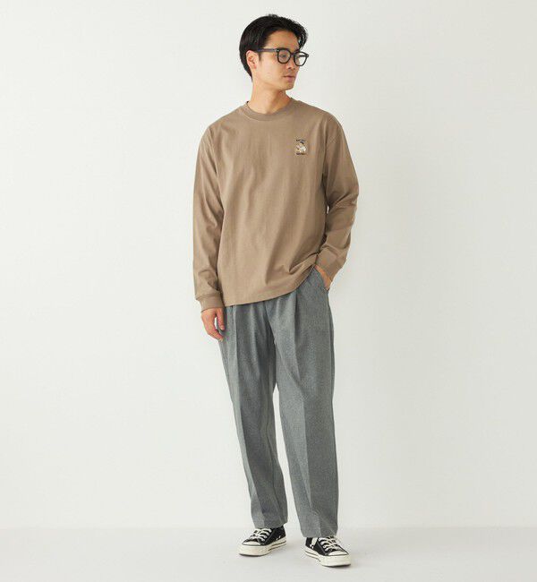 SHIPS Colors 「《一部追加予約》SHIPS Colors:TeddyBear(R) ワンポイント 刺繍 ロンT◆」|Tシャツ・カットソー|