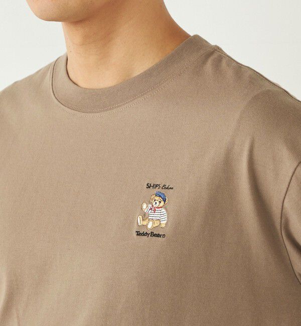 SHIPS Colors 「《一部追加予約》SHIPS Colors:TeddyBear(R) ワンポイント 刺繍 ロンT◆」|Tシャツ・カットソー|