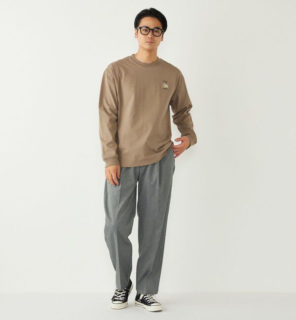 SHIPS Colors 「《一部追加予約》SHIPS Colors:TeddyBear(R) ワンポイント 刺繍 ロンT◆」|Tシャツ・カットソー|