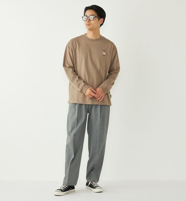 SHIPS Colors 「《一部追加予約》SHIPS Colors:TeddyBear(R) ワンポイント 刺繍 ロンT◆」|Tシャツ・カットソー|