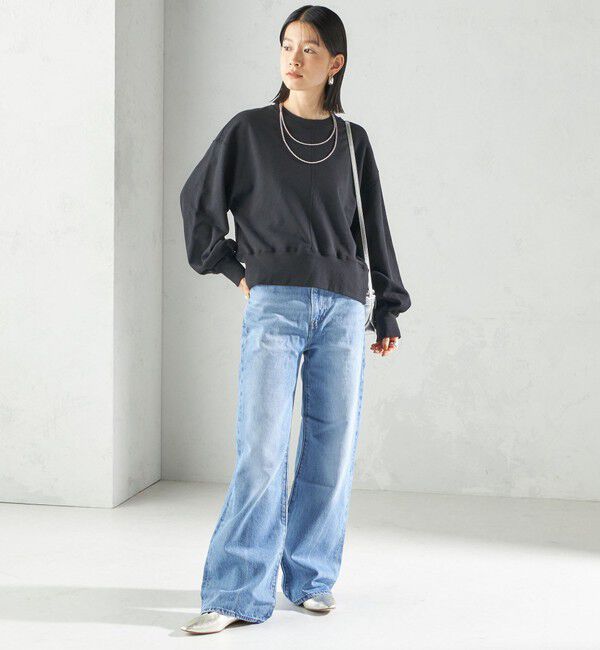 SHIPS for women「ミニ 裏毛 ラウンド ヘム プルオーバー」|スウェット・ジャージ|