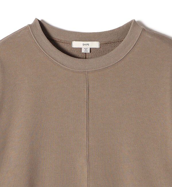 SHIPS for women「ミニ 裏毛 ラウンド ヘム プルオーバー」|スウェット・ジャージ|