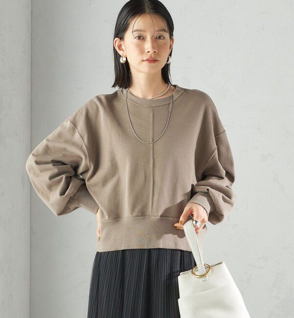 SHIPS for women「ミニ 裏毛 ラウンド ヘム プルオーバー」|スウェット・ジャージ|