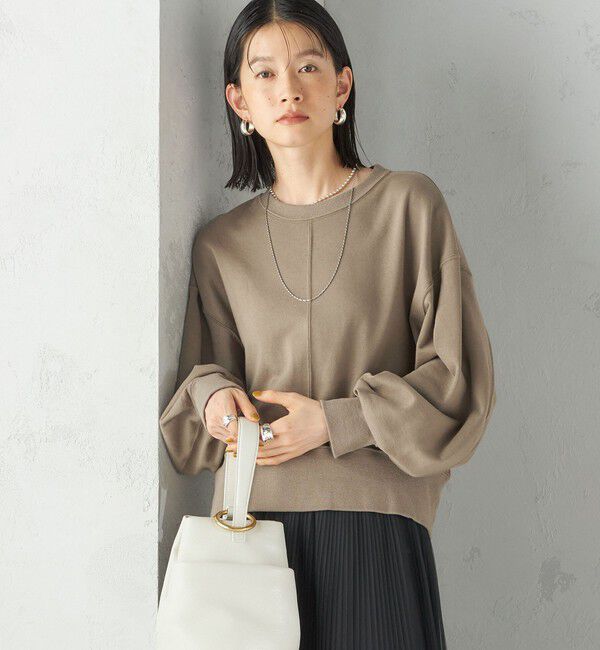 SHIPS for women「ミニ 裏毛 ラウンド ヘム プルオーバー」|スウェット・ジャージ|