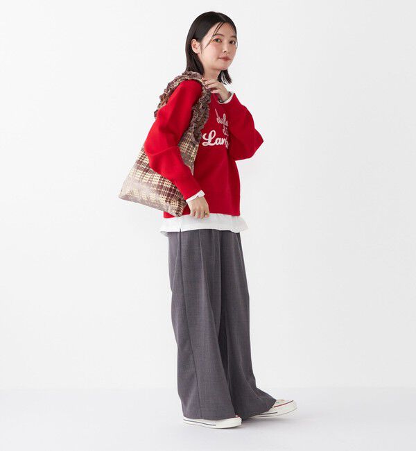 SHIPS Colors 「SHIPS Colors:〈手洗い可能〉スウェット ライク サガラ ロゴ ニット◇」|ニット・セーター|