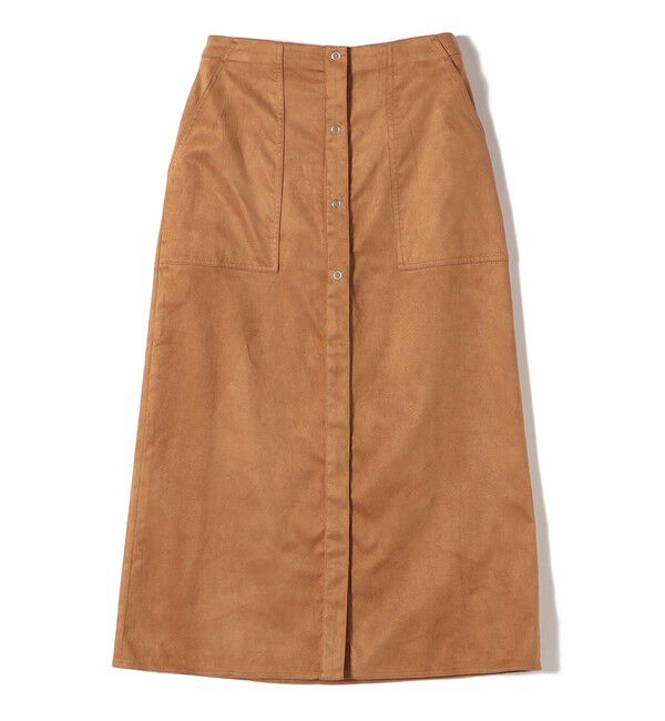 SHIPS Colors 「SHIPS Colors:フェイクスエード（ポリエステル）スカート◇」|台形|