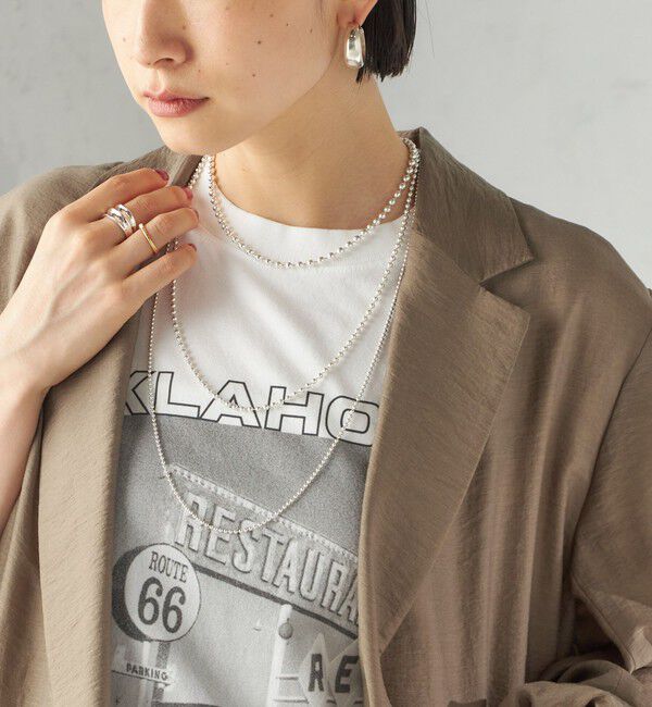 SHIPS for women「in mood:マルチ ボール チェーン ネックレス」|ネックレス|シルバー