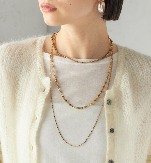 SHIPS for women「in mood:マルチ リンク チェーン ネックレス」|ネックレス|ゴールド