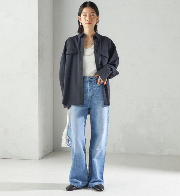 SHIPS for women「《予約》〈手洗い可能〉トロピカル ポケット シャツ（セットアップ対応）」|シャツ・ブラウス|