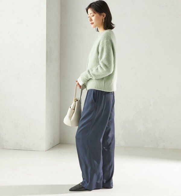 SHIPS for women「【一部WEB限定】〈手洗い可能〉フォックス クルーネック ニット カーディガン」|カーディガン|