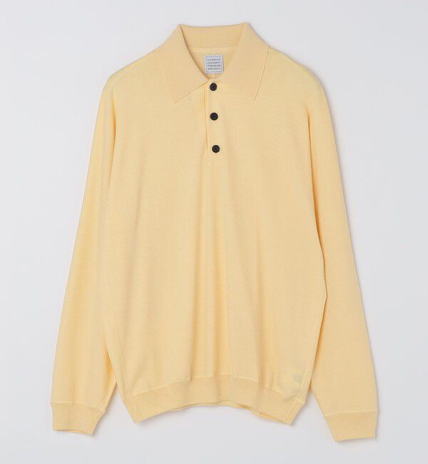 SHIPS「GP/GS/GP: ドルマン スリーブ ニット ポロ」|ニット・セーター|ライトイエロー