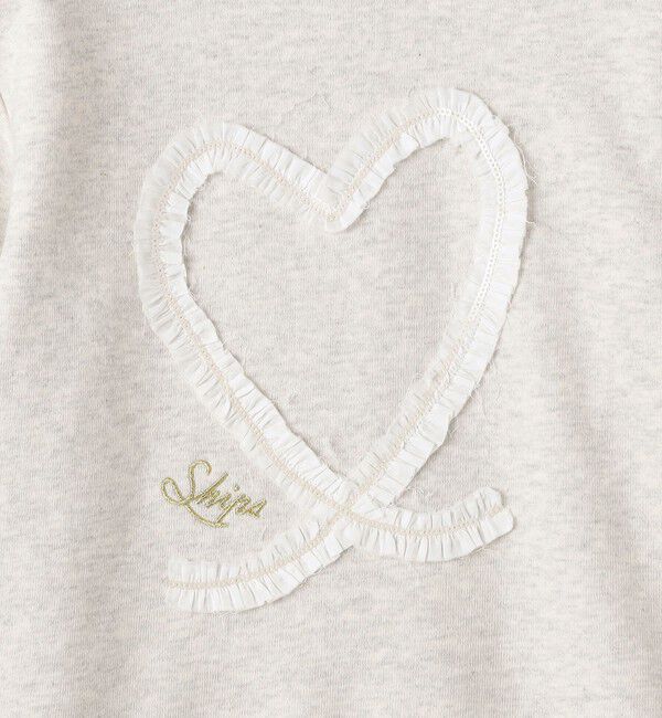 SHIPS KIDS「SHIPS KIDS:80～90cm / スパンコール フリル スウェット」|スウェット・ジャージ|