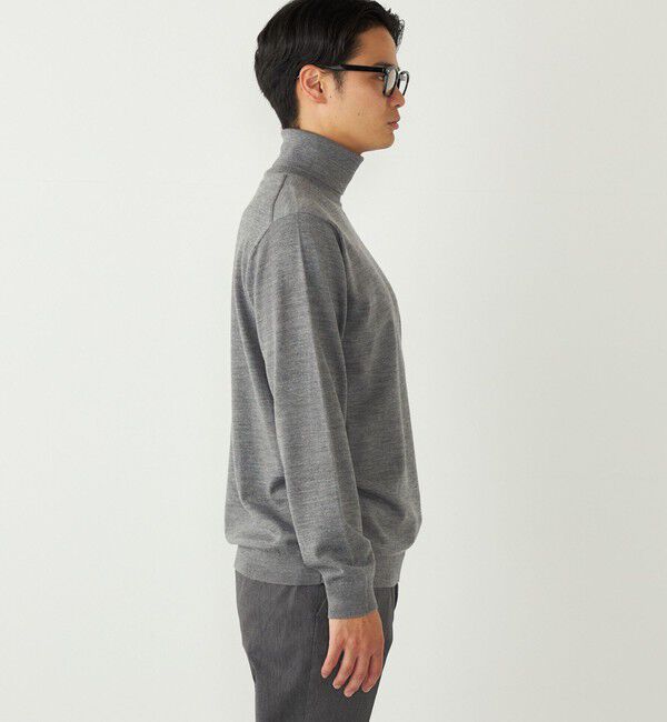 SHIPS Colors 「SHIPS Colors:〈手洗い可能〉アンチピリング 12ゲージ タートルネック ニット」|ニット・セーター|