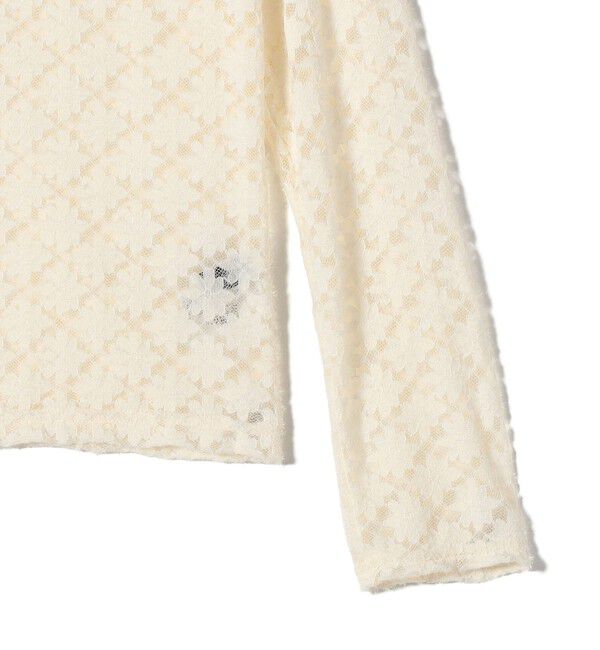 SHIPS Colors 「SHIPS Colors:〈手洗い可能〉起毛レース インナートップス」|Tシャツ・カットソー|