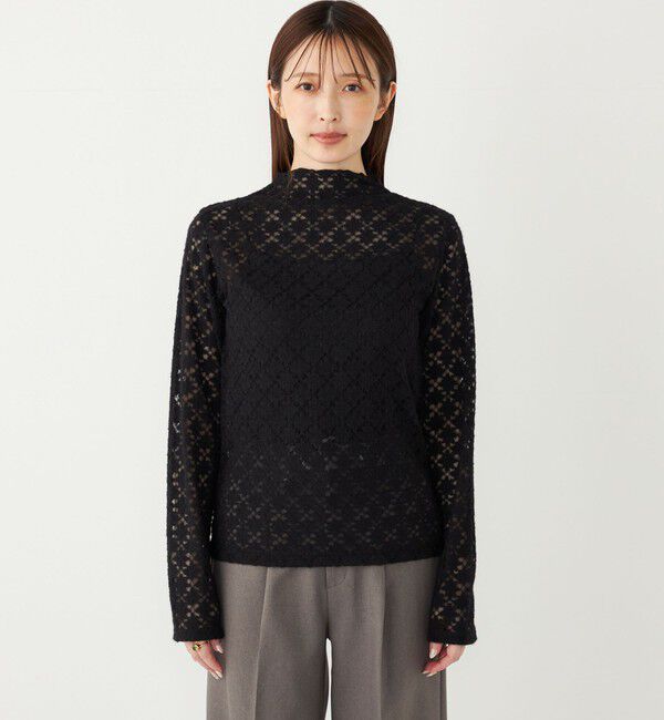 SHIPS Colors 「SHIPS Colors:〈手洗い可能〉起毛レース インナートップス」|Tシャツ・カットソー|