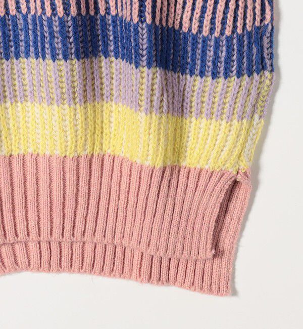 SHIPS any「CARA＆THE SKY:〈洗濯機可能〉マルチボーダー タートルネック ニット プルオーバー」|ニット・セーター|