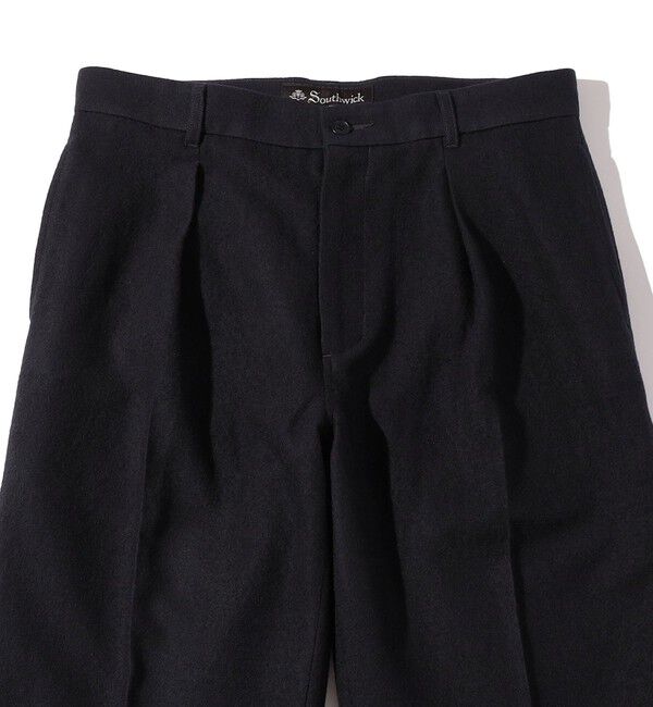 SHIPS「Southwick Gate Label:〈セットアップ対応〉フェルテッド 1プリーツ スラックス」|スラックス|