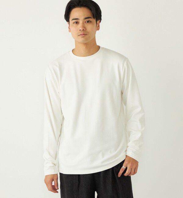 SHIPS Colors 「SHIPS Colors:〈吸水速乾〉スムース 微起毛 クルーネック ロンT」|Tシャツ・カットソー|