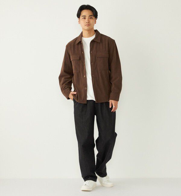 SHIPS Colors 「SHIPS Colors:〈吸水速乾〉スムース 微起毛 クルーネック ロンT」|Tシャツ・カットソー|