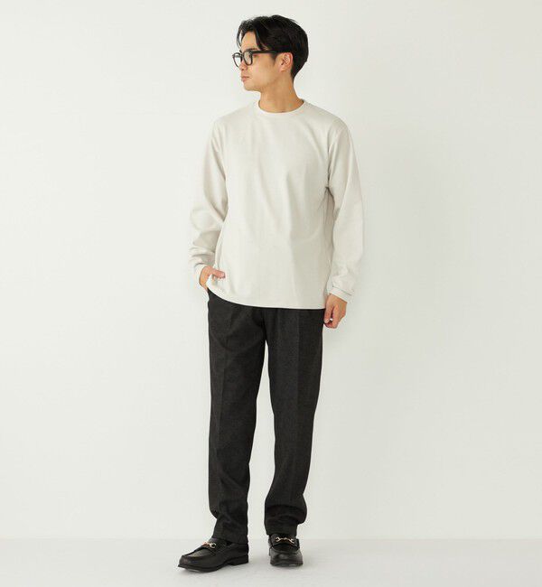 SHIPS Colors 「SHIPS Colors:〈吸水速乾〉スムース 微起毛 クルーネック ロンT」|Tシャツ・カットソー|