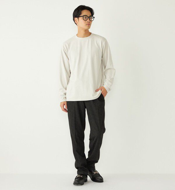 SHIPS Colors 「SHIPS Colors:〈吸水速乾〉スムース 微起毛 クルーネック ロンT」|Tシャツ・カットソー|