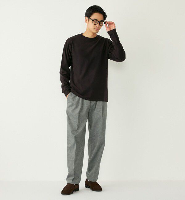 SHIPS Colors 「SHIPS Colors:〈吸水速乾〉スムース 微起毛 クルーネック ロンT」|Tシャツ・カットソー|