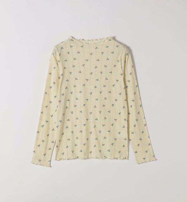 SHIPS any「《予約》SHIPS any:〈洗濯機可能〉フラワー プリント ボトルネック ロングスリーブ TEE」|Tシャツ・カットソー|