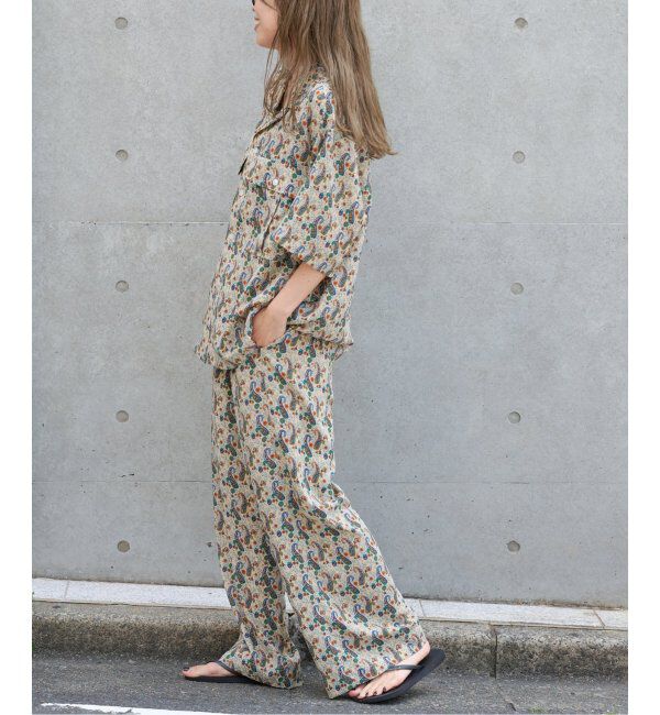 OUTDOOR PRODUCTS Usual Things「ペイズリープリントイージーパンツ セットアップ対応可」|スラックス|