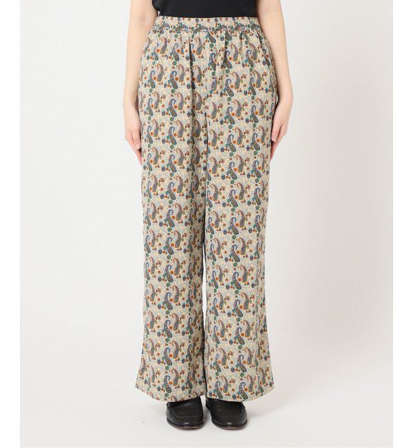 OUTDOOR PRODUCTS Usual Things「ペイズリープリントイージーパンツ セットアップ対応可」|スラックス|