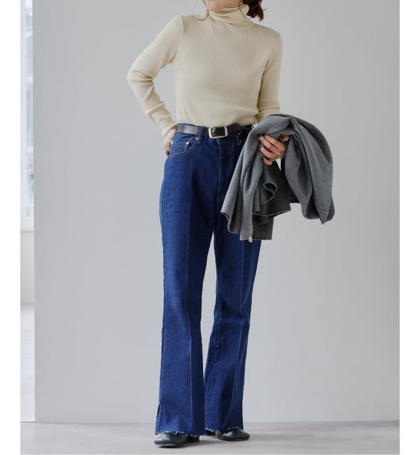 OUTDOOR PRODUCTS Usual Things「追加2 リブタートルニットプルオーバー」|ニット・セーター|