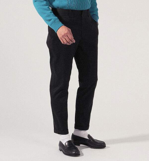 TOMORROWLAND MENS「マイクロピーチ スリムテーパードイージーパンツ」|その他|