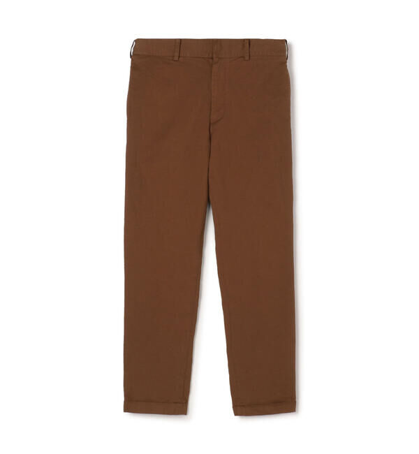 TOMORROWLAND MENS「マイクロピーチ スリムテーパードイージーパンツ」|その他|45 キャメル