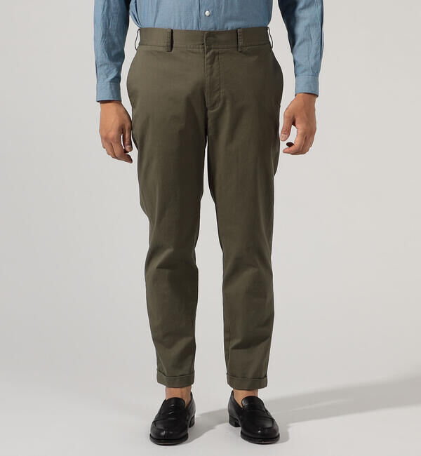 TOMORROWLAND MENS「マイクロピーチ スリムテーパードイージーパンツ」|その他|