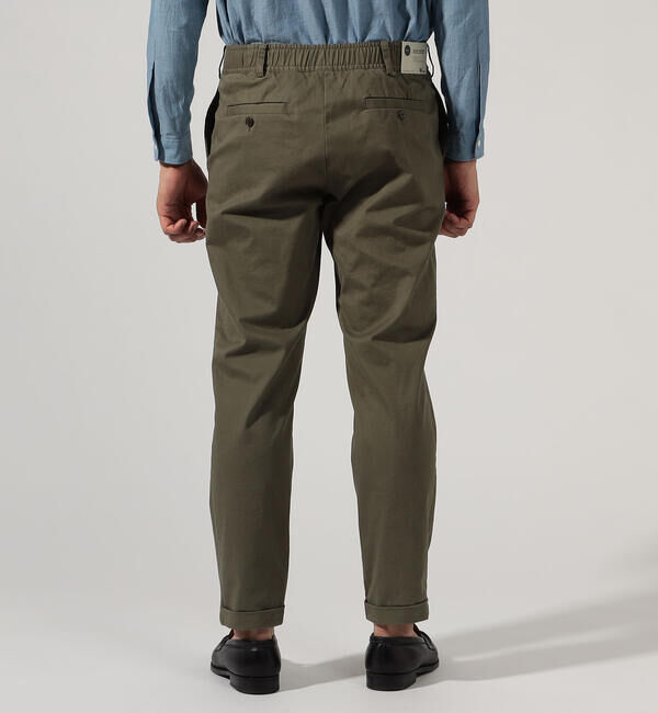 TOMORROWLAND MENS「マイクロピーチ スリムテーパードイージーパンツ」|その他|