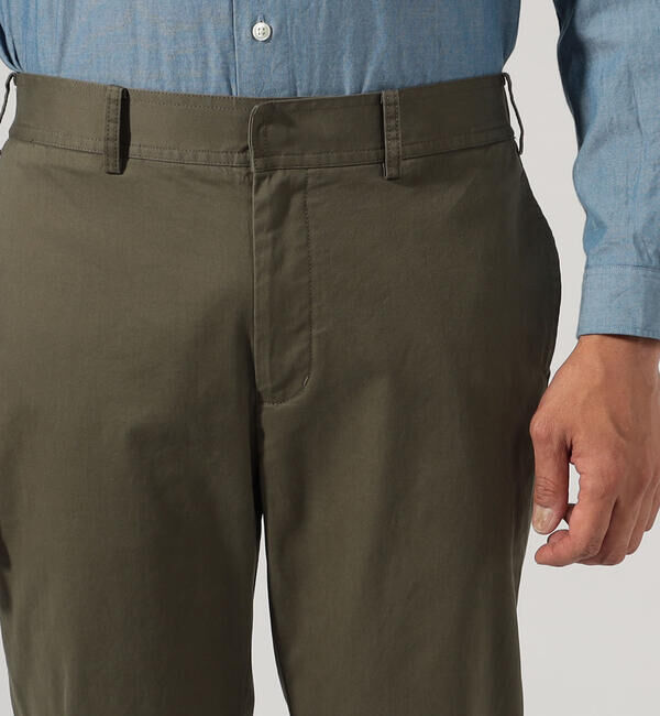 TOMORROWLAND MENS「マイクロピーチ スリムテーパードイージーパンツ」|その他|